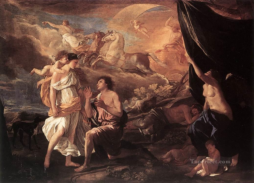 Selene and Endymion classical painter Nicolas Poussin Oil Paintings